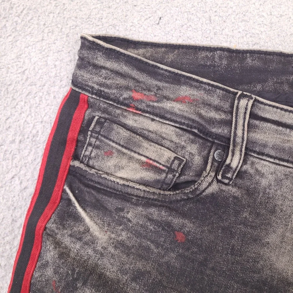 Jordan Craig Legacy Edition Denim Shorts Mens‎ 34 Black Jean Distressed Stretch